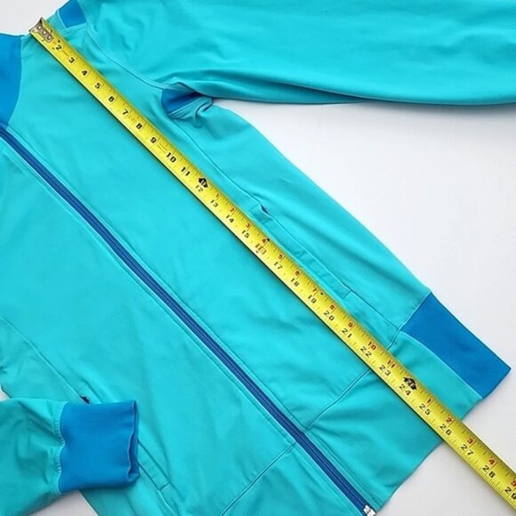 Lululemon Raja Reversible Periwinkle Blue Floral Print Track Jacket Size 6 - Picture 12 of 13